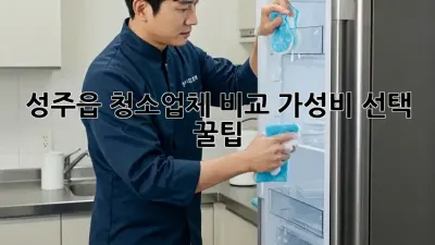 성주읍 청소업체 비교🧹✨ 가성비 선택 꿀팁